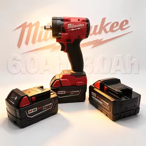 Milwaukee Origina 18V 8.0Ah Lithium Ion Battery 21700 15-Cells, Compatible Milwaukee FIW212 Impact w