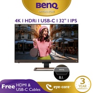 BenQ EW3280U 32" 4K UHD IPS HDRi Screen Eye Care USB-C Entertainment Monitor Best for Netflix and Disney+ Movie &amp; PS5