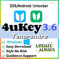 Tenorshare 4uKey 3.6|IOS/Android Unlocker| Latest|Windows|Lifetime