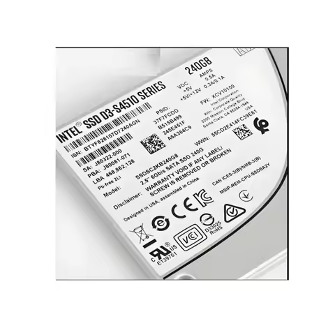 Used D3-S4510 Series 240GB SATA 6Gb/s 2.5-inch Enterprise SSD SATA III Internal Solid State Drive Fo