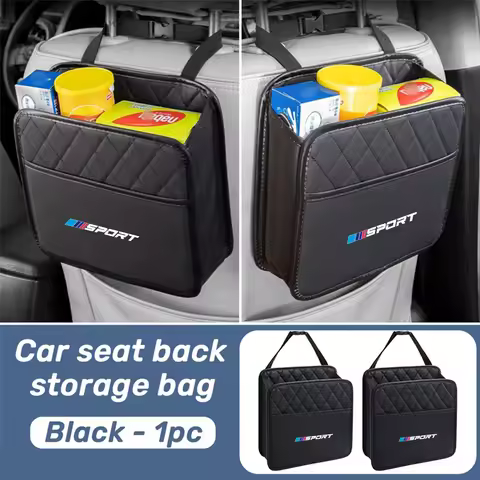 1pc Car Seat Back Storage Bag Hanging Bag Rear Seat Car Storage Bag For BMW X1 X3 X5 E70 F15 F48 G30