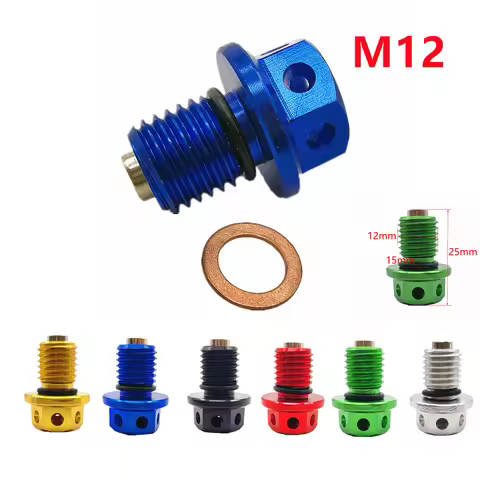 M12xP1.5 Magnetic Oil Drain Plug Bolt Screw For Yamaha YZ400F YZ426F WR400F WR426F YZ80 YZ100 YZ125 
