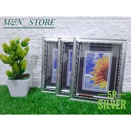 1 SET Of 3 5r silver Photo Frames