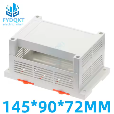 1pcs 145x90x72mm Plastic PLC industrial control box Power supply housing Rail type housing Instrumen