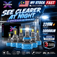 X-7SEVEN Car LED Headlight Bulb Apollo Plus 3-Year Warranty 220W 50000LM CANBUS H4 H11 HB3 H7 H1 HB4