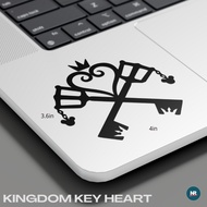 Kingdom Key Heart Vinyl Decal Gaming Waterproof Kingdom Hearts Sticker