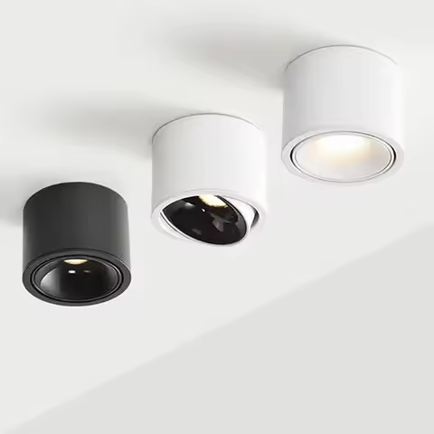Dimmable LED DownlightSurface mounted Ceiling Lamp 5W 7W 9W 12W 15W Indoor Led Spot Light 30°Adjusta