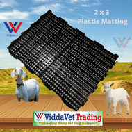 2x3 Ft. High Quality Plastic Material High Density Cage Beddings Black plastic matting Goat Plastic 