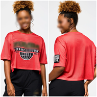 Áo Tập Thể Dục ZW Áo Tập Thể Dục Thể Thao Tay Ngắn Vải Lưới Thường Ngày Khiêu Vũ Áo Thun Nữ Fit Funk