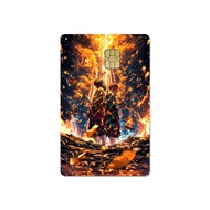 One Piece Gear 5 Luffy DIY HD Matte PVC Miếng Dán Thẻ Tín Dụng Cover Phim Da Cho Người Hâm Mộ Anime