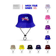 Stop CORONA children's screen-printed bucket hat/children's bucket hat 2-8 years CORONA