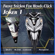 ✑ ∏ New Honda Click Front Decals For Hond Click 125i/150i v2 Honda Click 125i Accessories