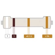 Carbon Film Resistor DIP 1/4W Color Ring 5% Precision 9.1 R/91R/910R/9.1k/91k/910k