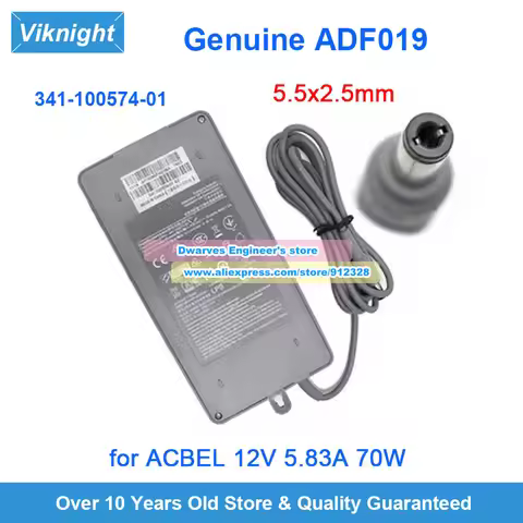 AcBel ADF019 AC Adapter 12V 5.83A for CPN 341-100574-01 CS-KIT PLUS-K9 WEBEX ROOM KIT PLUS FSP070-AH