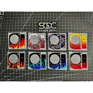 3M Reflective Embossed Plastic Sticker, Smartkey H.o-n.d-a V2 Lock Sticker, 8 Fire Models 2025 |SGDC