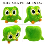 Green Duolingo Owl Plush Toy Duolingo Owl Stuffed Doll Plushie Children Animal Napping Bedding Pillo