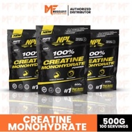 NPL 100% Micronized Creatine Monohydrate Powder 500 g ( 100 servings )