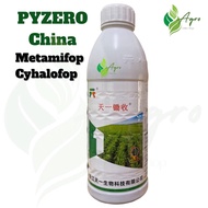 PYZERO + Clincher 1L (2bahan)Racun Rumpai padi/Rumput sambau/Colok Cina/Ekor tebu