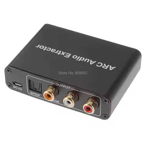 192KHz Aluminum ARC Audio Adapter HDMI Audio Extractor Digital to Analog Audio Converter DAC SPDIF C