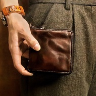 【免費刻字】真皮錢包 牛皮短夾 零錢包 卡夾卡包 信用卡捷運皮夾