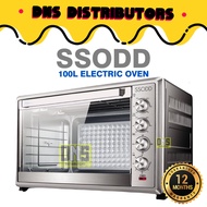 SSODD Electric Oven 100L SD-100RCL SIRIM Approved Stainless Steel Professional Bakery Dual Temperatu