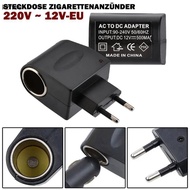 [kzhes] Universal 220V AC To 12V DC Car Power Adapter Socket Converter 220V To 12V Household EU Plug