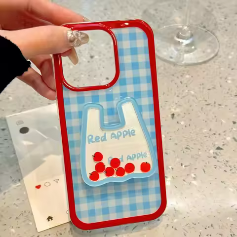 Cute Tomato Stand Case Compatible for IPhone 15 11 12 16 14 13 Pro Max XR X 16 8 15 Plus XS Max SE 2