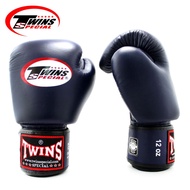 [SG Stock] Twins BGVL-3 Muay Thai Gloves Boxing Gloves | Premium Leather | Navy Color | BGVL3