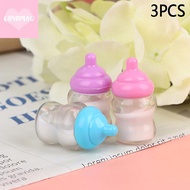 [guyumao] 3PCS Dollhouse Baby Bottle Accessories Play House Toys Furniture Doll House Miniature Acce