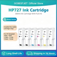 HP 727 Ink Cartridge 300ML With Full Ink HP727 For HP DesignJet T920 T930 T1500 T1530 T2500 T2530 Pr