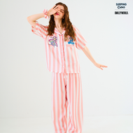 ชุดนอน SLEEPING CLOUD | ชุดนอน 100% LYOCELL ผ้านุ่ม เย็น ใส่สบาย : แขนสั้น ขายาว Smiley THURSDAY