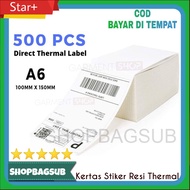 JOB Thermal Receipt Label Paper Stickers 100x150mm Contents 500PCS SHOPBAGSUB