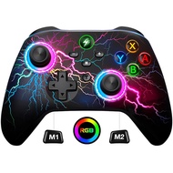 Wireless Switch Pro Controller for Nintendo Switch Controller/Lite/OLED, LED Wired PC Game Joysticks-Wireless iOS/Android Remote