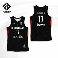 GERMANY BASKETBALL FIBA EUROBASKET 2025 SCHRODER FRANZ QUALITY FULL SUBLIMATED JERSEY