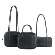 AETA Retro Genuine Leather Boston Bag High-End Handbag All-Match Commuter Shoulder Messenger Bag