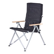 FJ TY03戶外悠遊鋁合金摺疊椅 躺椅 休閒椅 露營椅 大款 黑色