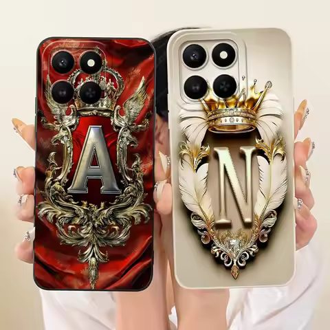 For Honor 400 Smart Case LGN-NX1 Cool Crown Letters Cover Shockproof Phone Case For Honor X7D X 7d H