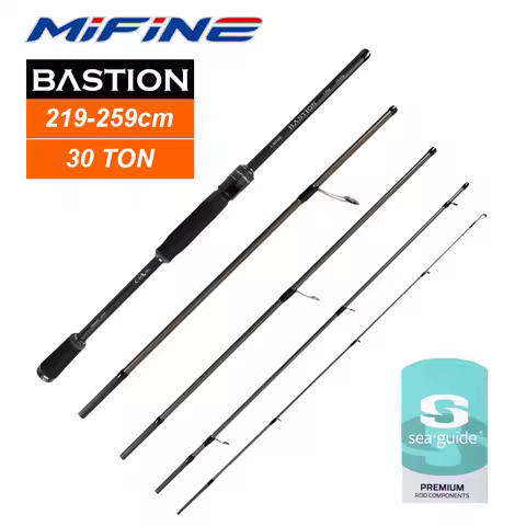 MIFINE BASTION Spinning Rod 5/6 Sections 30T 3-12g/4-15g/5-25g/7-28g/8-35g/10-42g Rock Fishing Poles