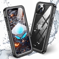 for iPhone 17 Pro Max Waterproof Case 360° Full Body Built-in Screen Protector IP68 Underwater case 