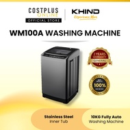 Khind WM100A Fully Auto Washing Machine Top Load Washer Cleaner 10KG Mesin Basuh Auto