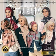 [ AZ AURELIA ] Hijab by Ameera Zaini Premium Soft Cotton Voile Printed Bawal Bidang 47 + Free Pouch 