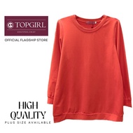 TOPGIRL Premium Plain Basic T-Shirt / Long Sleeve Tshirt / Tshirt Lengan Panjang Plus Size / Plus Si