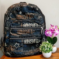 Tas Preloved Liebeskind berlin saku H7 oil black graffiti backpack