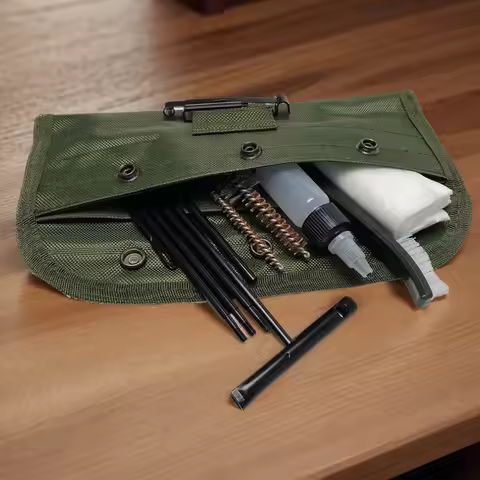12pcs/Set Pistol Handguns Rod Cleaner Brush Tools with Pouch Gun Cleaning Kit Gun Cleaner Set for .2