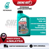 PETRONAS A700 10W-40 SL (SCOOTER) Synthetic Minyak Hitam Yamaha Honda Ducati Superbike 100% Original