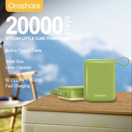 Orashare PM20C Mini Powerbank 20000mAh Ultra-Compact 22.5W Fast Charge With Built in Type-C Cable