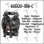 ARO Pro Series Air Operated Double Diaphragm Pump (AODD Pump) 666120-3xx-C (1") Metallic Diaphragm P