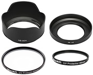 NinoLite HB-90A & HN-40 フード + 62mm & 46mm UVフィルター 計4点のセット、Z DX 50-250mm f/4.5-6.3 VR 、Z DX 16-50mm f