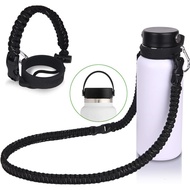 Paracord Handle for Hydroflask 2.0 Wide & Standard Mouth Water Bottles Strap Carrier with New Safety