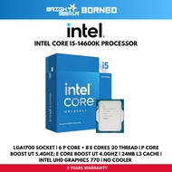 INTEL Core I5-14600K 3.5Ghz LGA1700 6+8 Cores 20 Threads Processor